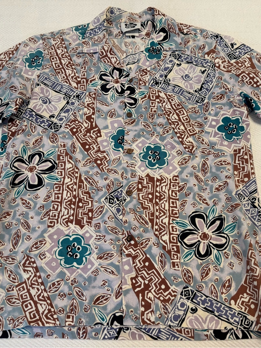 Hilo Hattie Hawaiian Print Button-Down Shirt